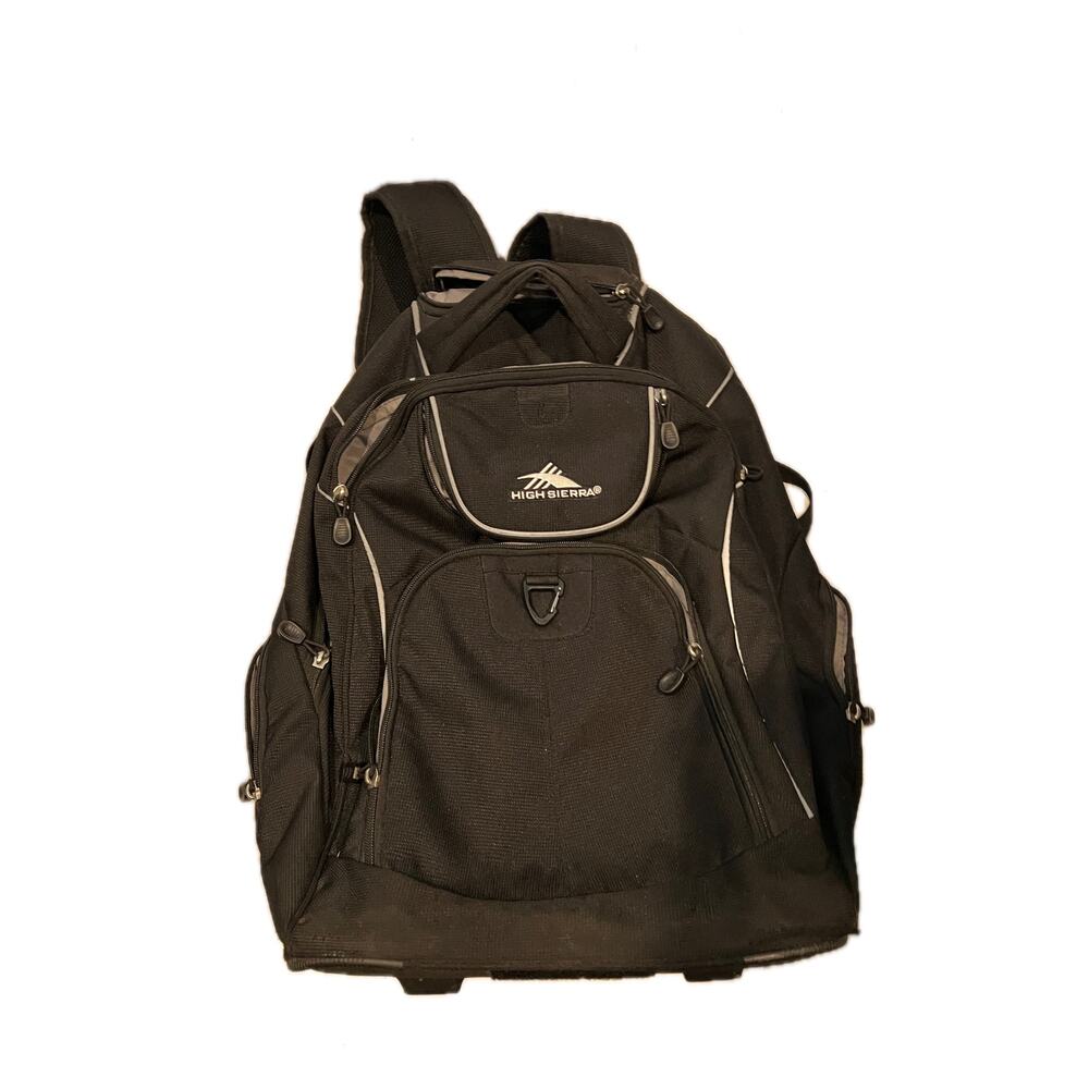 High Sierra Powerglide Wheeled Backpack, Black, One Size